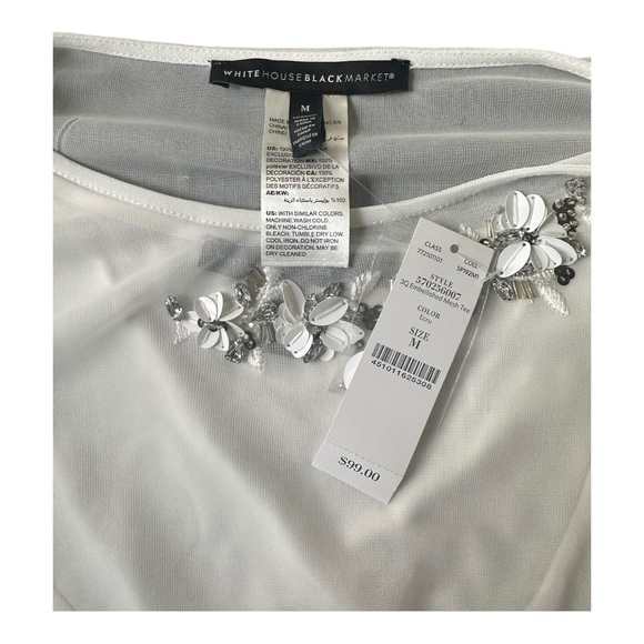 White House, Black market new white blouse.​​ - Picture 2 of 3